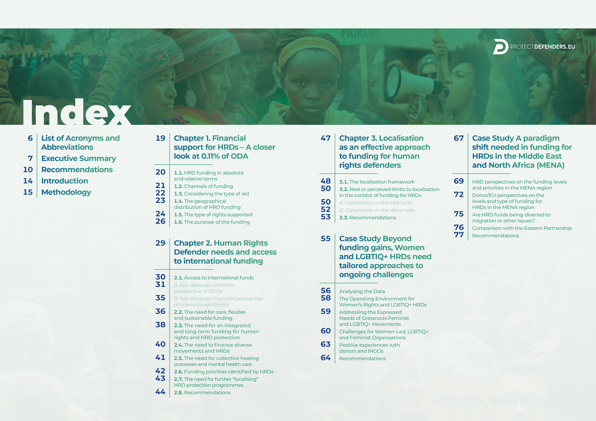 The Landscape of Public International Funding for Human Rights Defenders